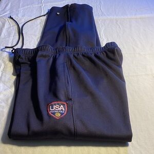 Holloway Navy Track Pants with USA Water Polo Logo